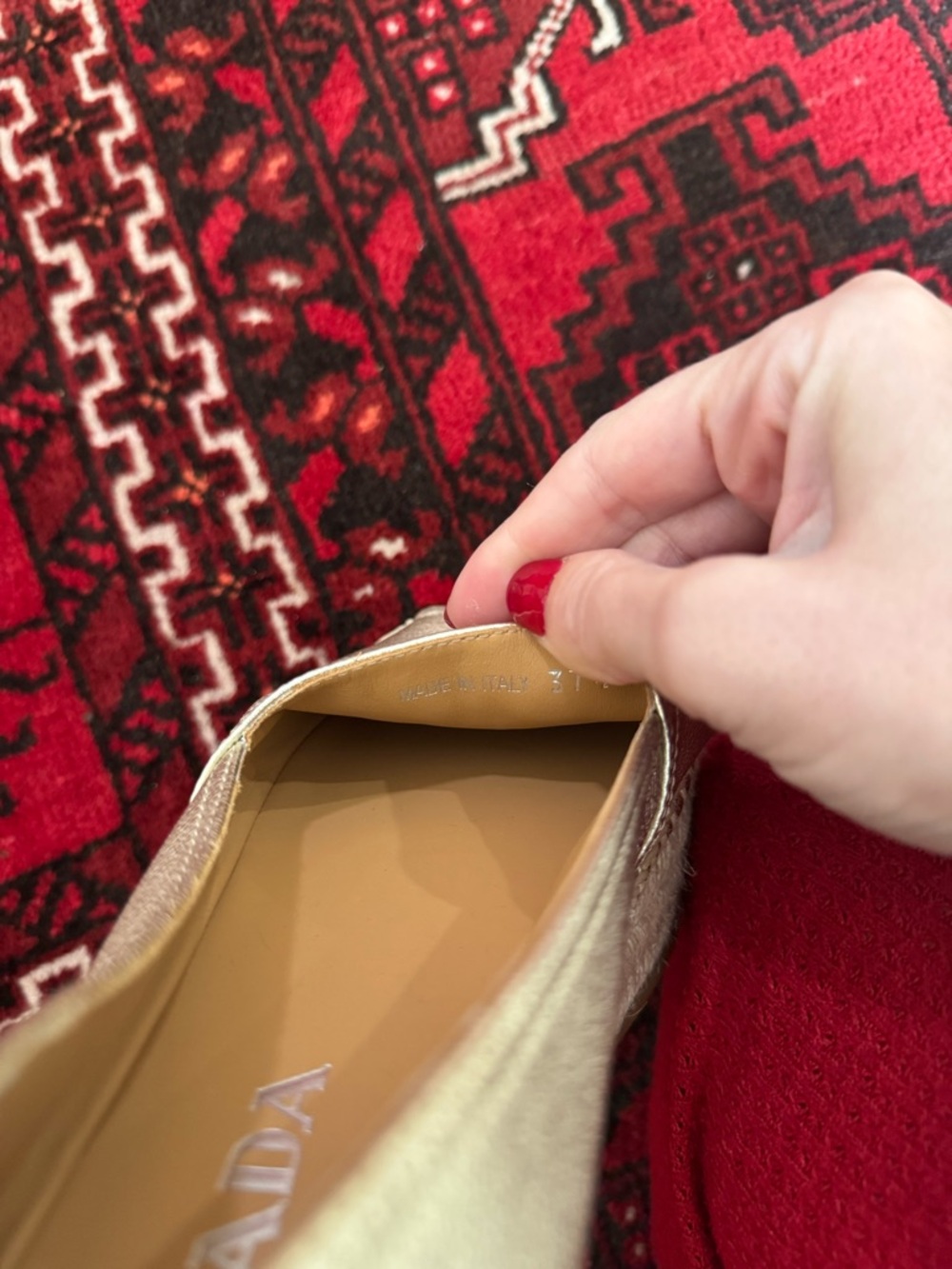 Prada Tan Leather Espadrilles NEW NIB - Picture 2 of 6